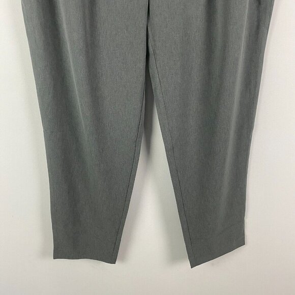 Ministry of Supply Swift Drape Pant Womens 12 Gray Side Zip Ankle Stretch - Picture 3 of 11
